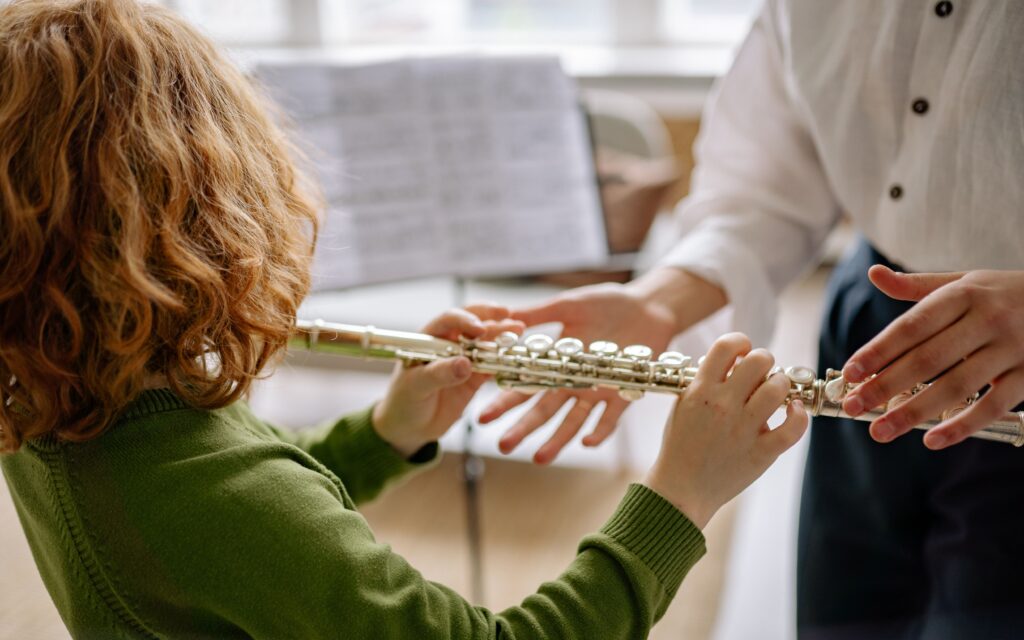 learning to play the flute